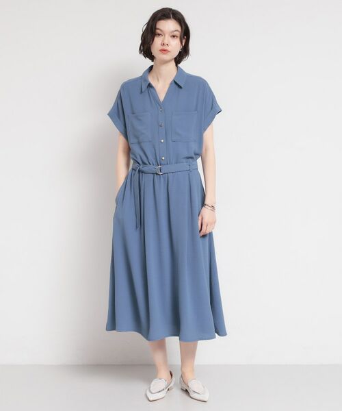 THE SHOP TK / ザ ショップ ティーケー ロング・マキシ丈ワンピース | 【多機能】Wポケットスキッパーワンピース | 詳細7