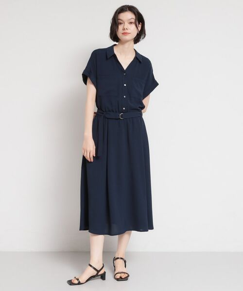 THE SHOP TK / ザ ショップ ティーケー ロング・マキシ丈ワンピース | 【多機能】Wポケットスキッパーワンピース | 詳細9