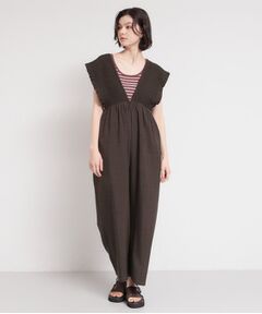 THE SHOP TK / ザ ショップ ティーケー サロペット・オールインワン | シャーリングサロペット