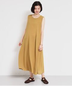 THE SHOP TK / ザ ショップ ティーケー ロング・マキシ丈ワンピース | 【ひんやり／防しわ／吸水速乾／UV】美しさを1日中キープ ノースリーブフレアワンピース