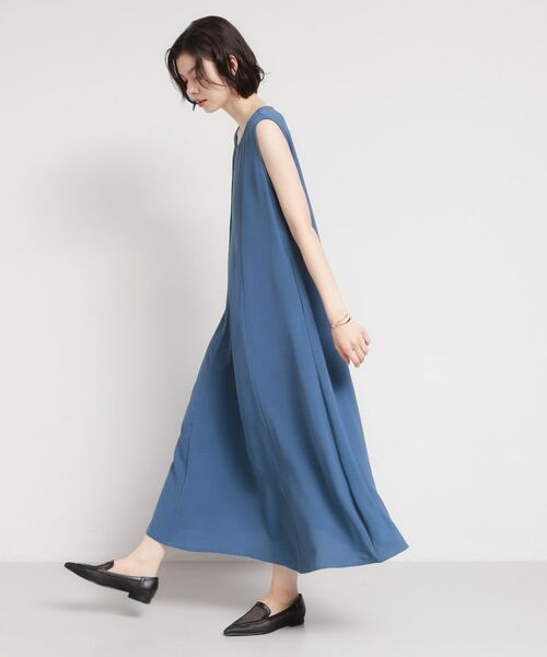 THE SHOP TK / ザ ショップ ティーケー ロング・マキシ丈ワンピース | 【多機能】ノースリーブフレアワンピース | 詳細10