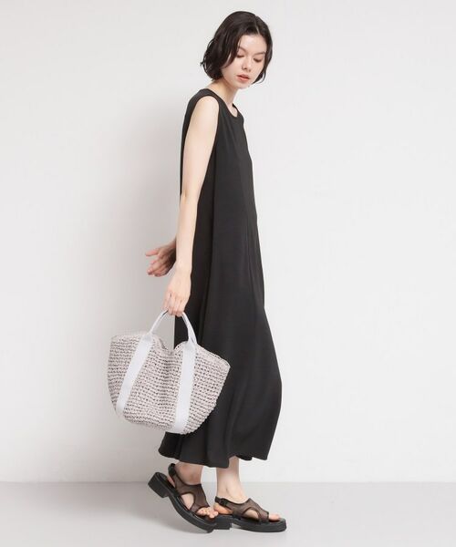 THE SHOP TK / ザ ショップ ティーケー ロング・マキシ丈ワンピース | 【多機能】ノースリーブフレアワンピース | 詳細2