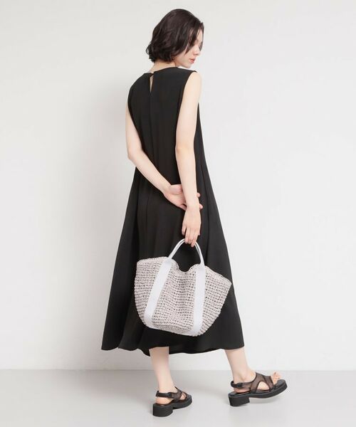 THE SHOP TK / ザ ショップ ティーケー ロング・マキシ丈ワンピース | 【多機能】ノースリーブフレアワンピース | 詳細3