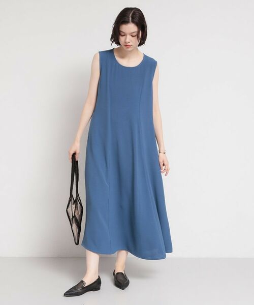 THE SHOP TK / ザ ショップ ティーケー ロング・マキシ丈ワンピース | 【多機能】ノースリーブフレアワンピース | 詳細9