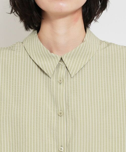 THE SHOP TK / ザ ショップ ティーケー ロング・マキシ丈ワンピース | サッカードッキング風ワンピース | 詳細12