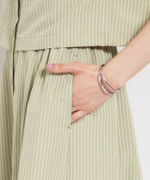 THE SHOP TK / ザ ショップ ティーケー ロング・マキシ丈ワンピース | サッカードッキング風ワンピース | 詳細14