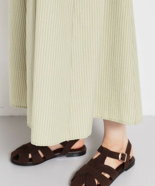 THE SHOP TK / ザ ショップ ティーケー ロング・マキシ丈ワンピース | サッカードッキング風ワンピース | 詳細15