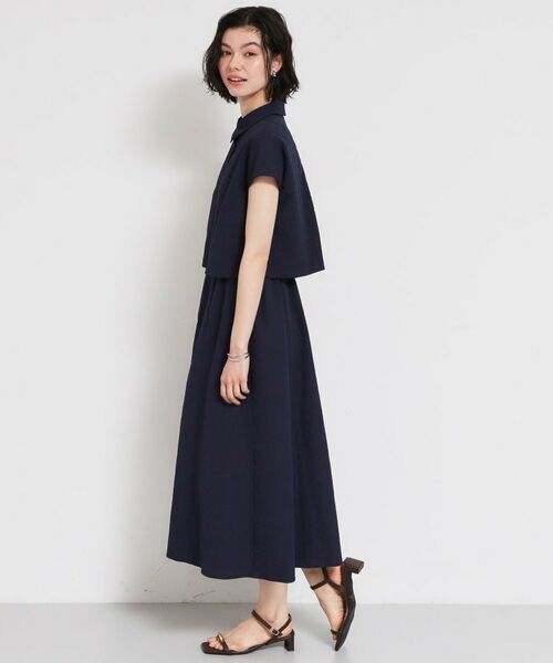 THE SHOP TK / ザ ショップ ティーケー ロング・マキシ丈ワンピース | サッカードッキング風ワンピース | 詳細6