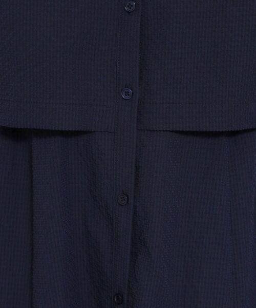 THE SHOP TK / ザ ショップ ティーケー ロング・マキシ丈ワンピース | サッカードッキング風ワンピース | 詳細8