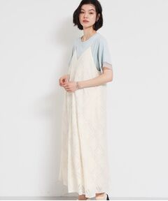 THE SHOP TK / ザ ショップ ティーケー ワンピース | ほんのり品の良い甘さ レースキャミワンピース