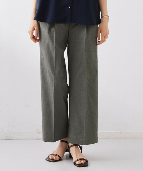 THE SHOP TK / ザ ショップ ティーケー パンツ | 【着丈選べる】ハイパーストレッチ ワイドパンツ | 詳細1