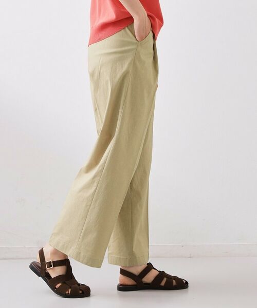 THE SHOP TK / ザ ショップ ティーケー パンツ | 【着丈選べる】ハイパーストレッチ ワイドパンツ | 詳細10