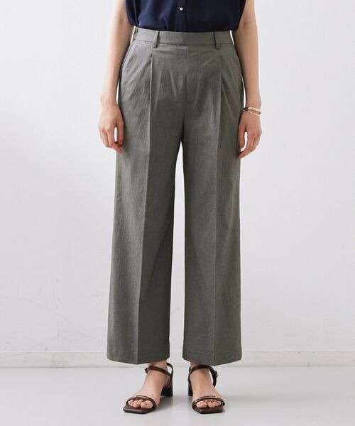 THE SHOP TK / ザ ショップ ティーケー パンツ | 【着丈選べる】ハイパーストレッチ ワイドパンツ | 詳細17