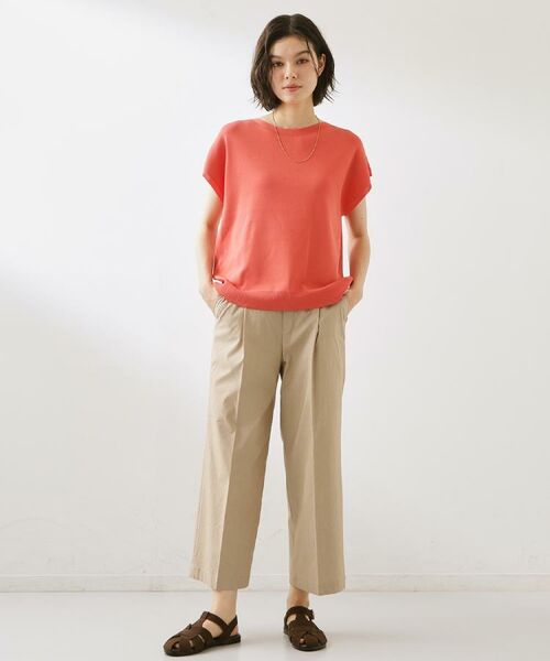 THE SHOP TK / ザ ショップ ティーケー パンツ | 【XS-XL/着丈選べる/ひんやり】ハイパーストレッチ ワイドパンツ | 詳細27