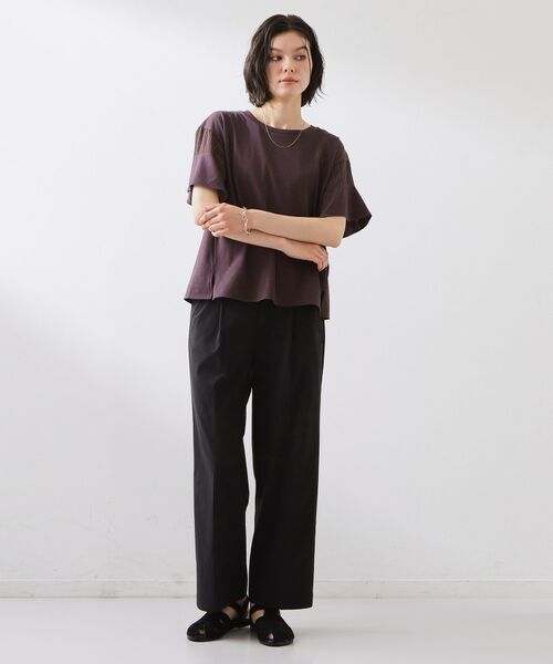 THE SHOP TK / ザ ショップ ティーケー パンツ | 【着丈選べる】ハイパーストレッチ ワイドパンツ | 詳細7