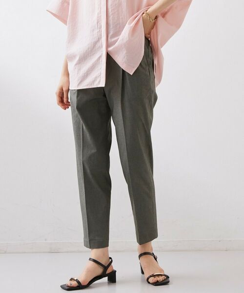 THE SHOP TK / ザ ショップ ティーケー パンツ | 【着丈選べる】ハイパーストレッチ テーパードパンツ | 詳細1