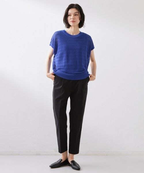 THE SHOP TK / ザ ショップ ティーケー パンツ | 【着丈選べる】ハイパーストレッチ テーパードパンツ | 詳細7