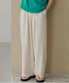 THE SHOP TK / ザ ショップ ティーケー パンツ | さらりと心地よい リネンライクワイドパンツ