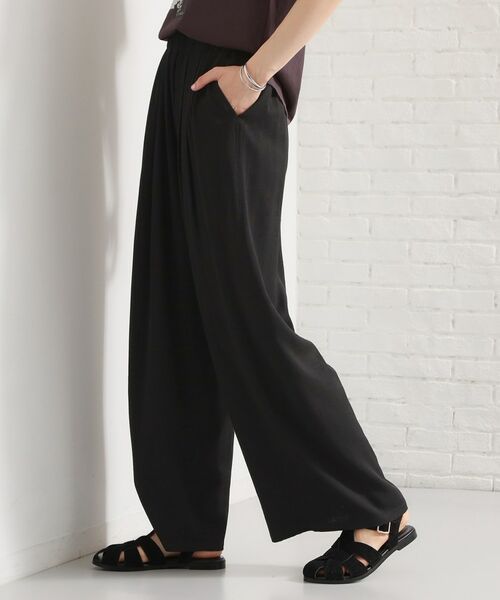 THE SHOP TK / ザ ショップ ティーケー パンツ | リネンライクワイドパンツ | 詳細1