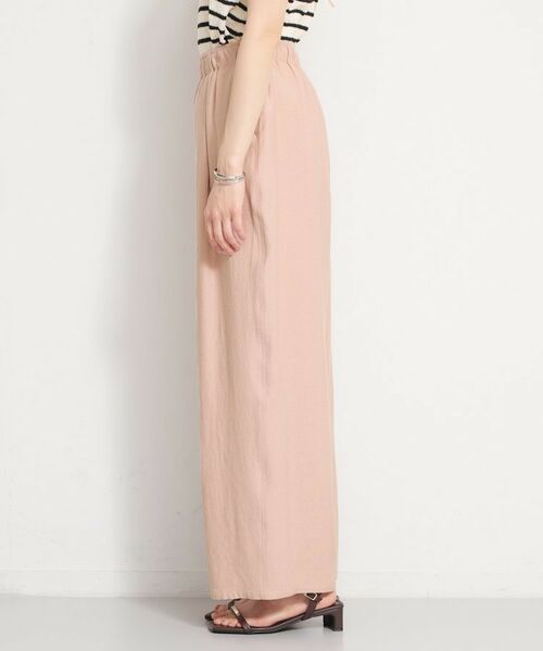 THE SHOP TK / ザ ショップ ティーケー パンツ | さらりと心地よい リネンライクワイドパンツ | 詳細17