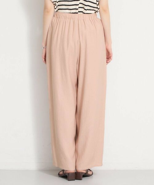 THE SHOP TK / ザ ショップ ティーケー パンツ | さらりと心地よい リネンライクワイドパンツ | 詳細18