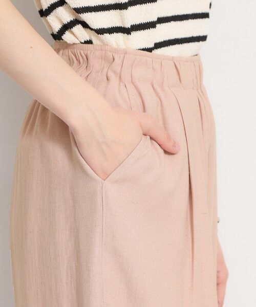 THE SHOP TK / ザ ショップ ティーケー パンツ | さらりと心地よい リネンライクワイドパンツ | 詳細20