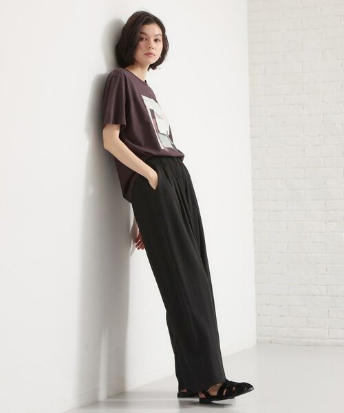 THE SHOP TK / ザ ショップ ティーケー パンツ | リネンライクワイドパンツ | 詳細3