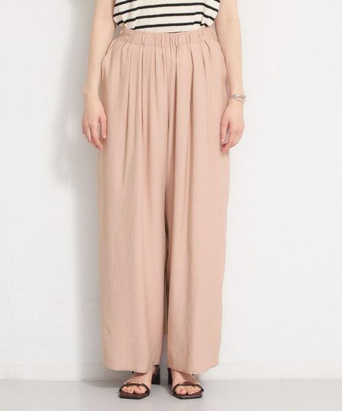 THE SHOP TK / ザ ショップ ティーケー パンツ | リネンライクワイドパンツ | 詳細9