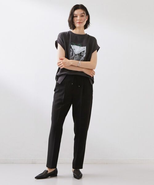 THE SHOP TK / ザ ショップ ティーケー パンツ | 麻調イージーテーパードパンツ | 詳細3