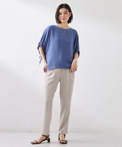 THE SHOP TK / ザ ショップ ティーケー パンツ | 麻調イージーテーパードパンツ | 詳細7