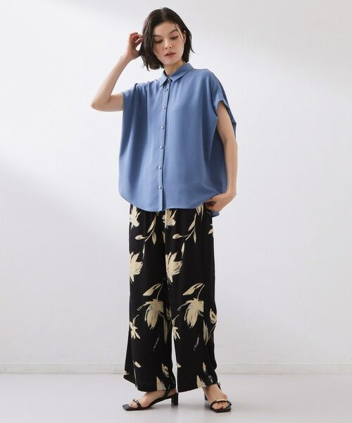 THE SHOP TK / ザ ショップ ティーケー シャツ・ブラウス | ポーラ衿付きフレンチ袖シャツ | 詳細10