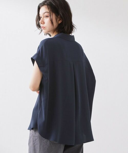 THE SHOP TK / ザ ショップ ティーケー シャツ・ブラウス | ポーラ衿付きフレンチ袖シャツ | 詳細13