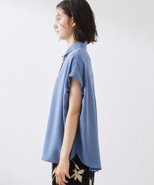 THE SHOP TK / ザ ショップ ティーケー シャツ・ブラウス | ポーラ衿付きフレンチ袖シャツ | 詳細18