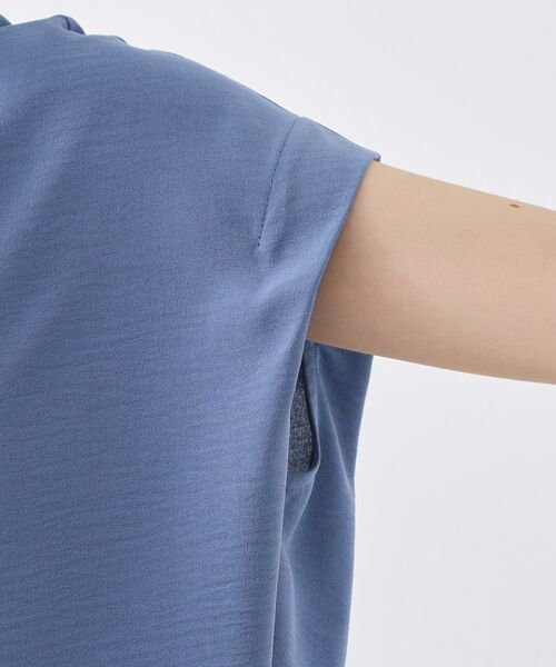 THE SHOP TK / ザ ショップ ティーケー シャツ・ブラウス | ポーラ衿付きフレンチ袖シャツ | 詳細21