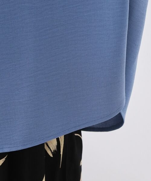 THE SHOP TK / ザ ショップ ティーケー シャツ・ブラウス | ポーラ衿付きフレンチ袖シャツ | 詳細22