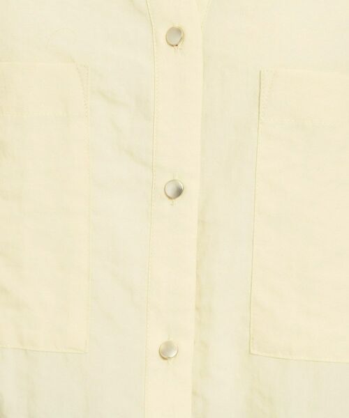 THE SHOP TK / ザ ショップ ティーケー シャツ・ブラウス | 【二の腕カバー】ダブルポケット金ボタン 5分袖シャツ | 詳細20