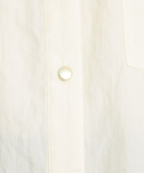 THE SHOP TK / ザ ショップ ティーケー シャツ・ブラウス | Wポケット金ボタンシャツ5分袖 | 詳細4