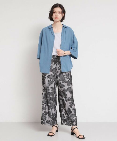 THE SHOP TK / ザ ショップ ティーケー シャツ・ブラウス | バイオウォッシュバックギャザーシャツ | 詳細11