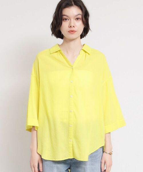 THE SHOP TK / ザ ショップ ティーケー シャツ・ブラウス | バイオウォッシュバックギャザーシャツ | 詳細13