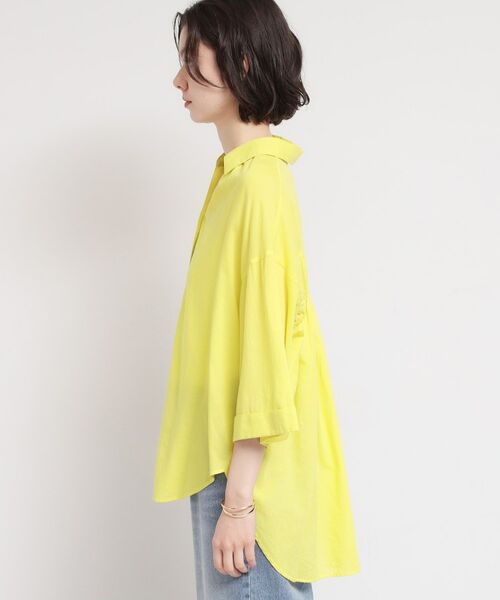 THE SHOP TK / ザ ショップ ティーケー シャツ・ブラウス | バイオウォッシュバックギャザーシャツ | 詳細14