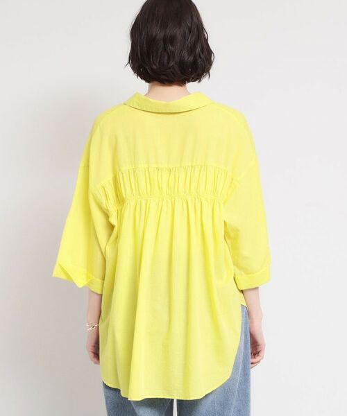 THE SHOP TK / ザ ショップ ティーケー シャツ・ブラウス | バイオウォッシュバックギャザーシャツ | 詳細15