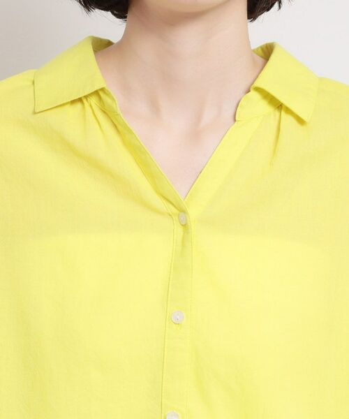 THE SHOP TK / ザ ショップ ティーケー シャツ・ブラウス | バイオウォッシュバックギャザーシャツ | 詳細16