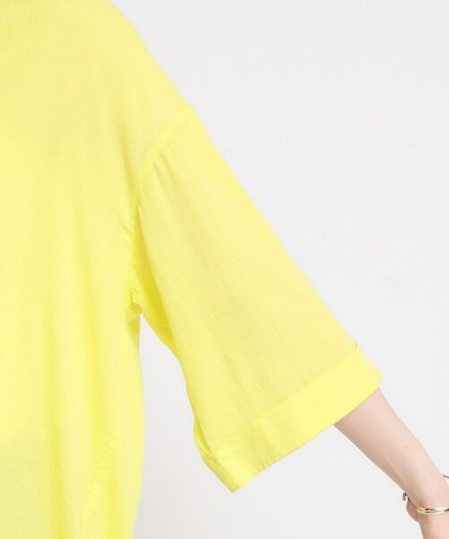 THE SHOP TK / ザ ショップ ティーケー シャツ・ブラウス | ポジティブカラーが映える　バイオウォッシュバックギャザーシャツ | 詳細21