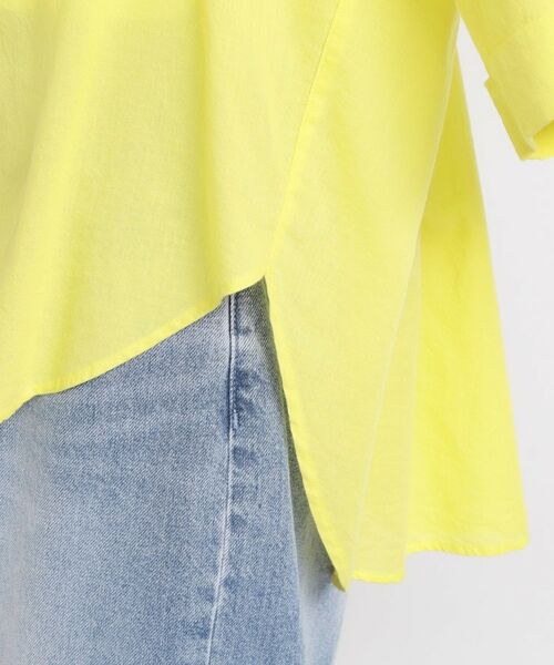 THE SHOP TK / ザ ショップ ティーケー シャツ・ブラウス | ポジティブカラーが映える　バイオウォッシュバックギャザーシャツ | 詳細22