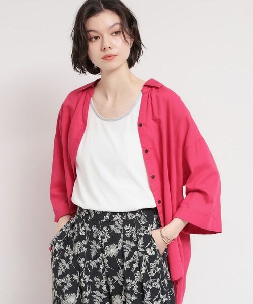 THE SHOP TK / ザ ショップ ティーケー シャツ・ブラウス | バイオウォッシュバックギャザーシャツ | 詳細5