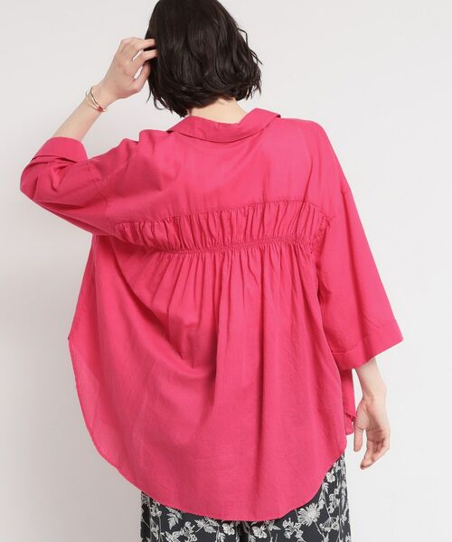 THE SHOP TK / ザ ショップ ティーケー シャツ・ブラウス | バイオウォッシュバックギャザーシャツ | 詳細6