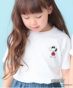 THE SHOP TK / ザ ショップ ティーケー Tシャツ | PEANUTS ／ ピーナッツ スヌーピー ワンポイント刺繍半袖Tシャツ
