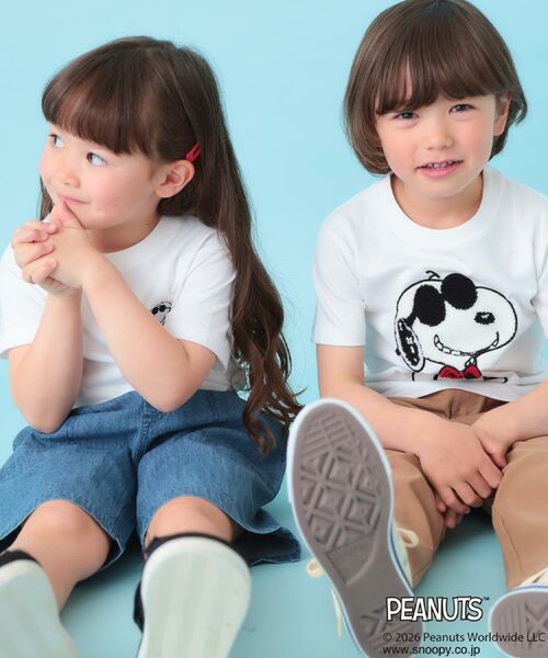THE SHOP TK / ザ ショップ ティーケー Tシャツ | PEANUTS ／ ピーナッツ スヌーピー ワンポイント刺繍半袖Tシャツ | 詳細2