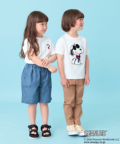 THE SHOP TK / ザ ショップ ティーケー Tシャツ | PEANUTS ／ ピーナッツ スヌーピー ワンポイント刺繍半袖Tシャツ | 詳細4
