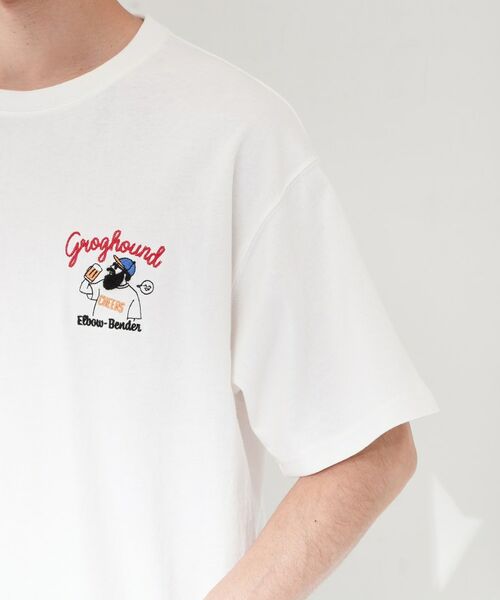 THE SHOP TK / ザ ショップ ティーケー Tシャツ | ヒゲオジ サガラ刺繍 半袖Tシャツ 【洗濯機OK】 | 詳細13